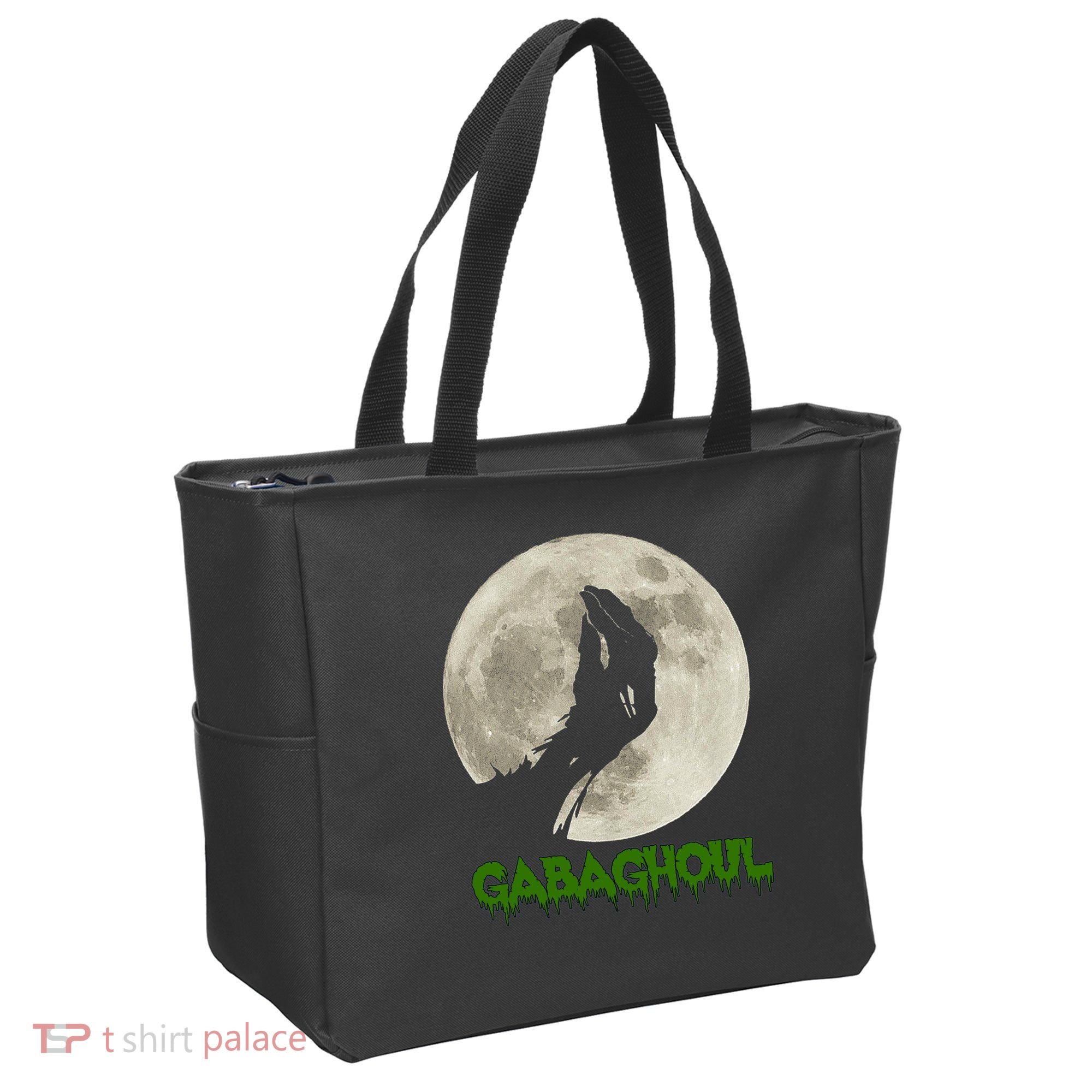 Gabaghoul Hand Moon Funny Halloween Tote Bag