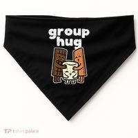 Group Hug Marshmallow Smore Funny Camping Pun Camper Family USA-Made Doggie Bandana thumb 0