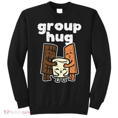 Group Hug Marshmallow Smore Funny Camping Pun Camper Family Sweatshirt