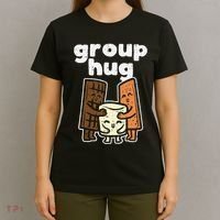 Group Hug Marshmallow Smore Funny Camping Pun Camper Family T-Shirt thumb 4