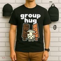 Group Hug Marshmallow Smore Funny Camping Pun Camper Family T-Shirt thumb 6