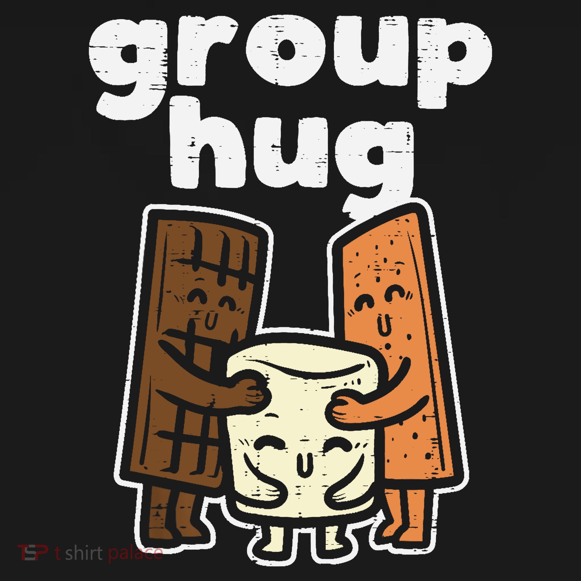 Group Hug Marshmallow Smore Funny Camping Pun Camper Family Coaster