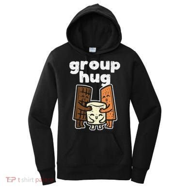 Group Hug Marshmallow Smore Funny Camping Pun Camper Family Women's Hoodie