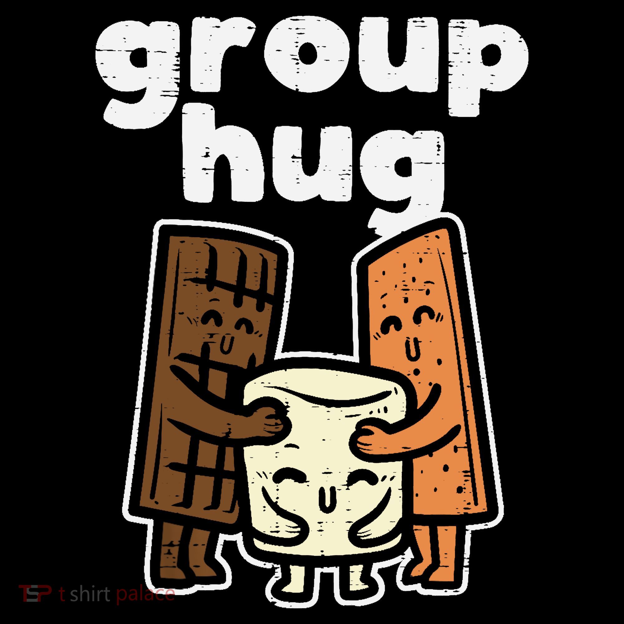 Group Hug Marshmallow Smore Funny Camping Pun Camper Family Women's Hoodie