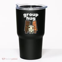 Group Hug Marshmallow Smore Funny Camping Pun Camper Family Tumbler thumb 0
