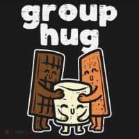Group Hug Marshmallow Smore Funny Camping Pun Camper Family Mousepad thumb 1