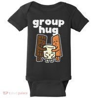 Group Hug Marshmallow Smore Funny Camping Pun Camper Family Baby Bodysuit thumb 0