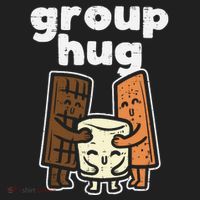 Group Hug Marshmallow Smore Funny Camping Pun Camper Family Hat thumb 2