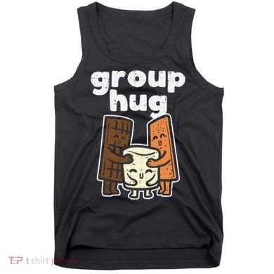 Group Hug Marshmallow Smore Funny Camping Pun Camper Family Tank Top