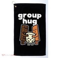 Group Hug Marshmallow Smore Funny Camping Pun Camper Family Golf Towel thumb 0