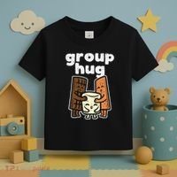 Group Hug Marshmallow Smore Funny Camping Pun Camper Family Toddler T-Shirt thumb 3