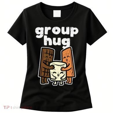 Group Hug Marshmallow Smore Funny Camping Pun Camper Family Women's T-Shirt
