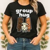 Group Hug Marshmallow Smore Funny Camping Pun Camper Family Women's T-Shirt thumb 2