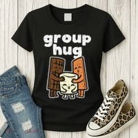 Group Hug Marshmallow Smore Funny Camping Pun Camper Family Women's T-Shirt thumb 3