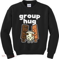 Group Hug Marshmallow Smore Funny Camping Pun Camper Family Kids Sweatshirt thumb 0