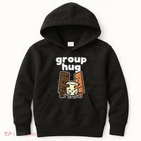 Group Hug Marshmallow Smore Funny Camping Pun Camper Family Kids Hoodie thumb 0
