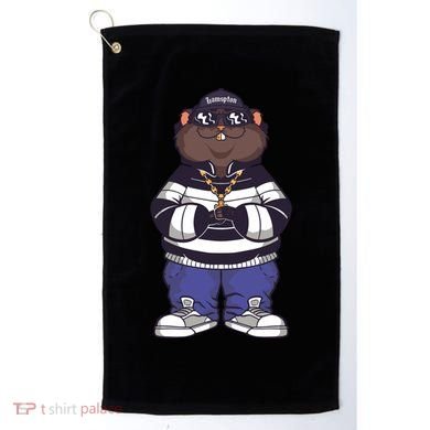 Gangster Hamster Meaningful Gift Golf Towel