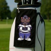 Gangster Hamster Meaningful Gift Golf Towel thumb 2
