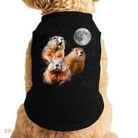 Groundhog Head Moon Funny Groundhog Day Doggie Tank thumb 0