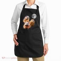 Groundhog Head Moon Funny Groundhog Day Apron thumb 2