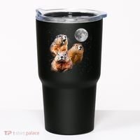 Groundhog Head Moon Funny Groundhog Day Tumbler thumb 0