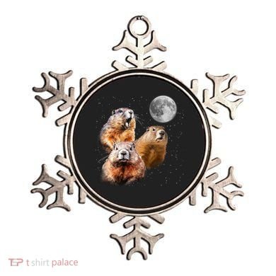 Groundhog Head Moon Funny Groundhog Day Ornament