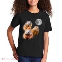Groundhog Head Moon Funny Groundhog Day Kids T-Shirt thumb 2