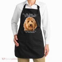Goldendoodle Hi My Name Is Stop That Funny Dog Doodle Mom Apron thumb 2
