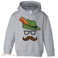 German Hat Mustache Costume Bavarian Oktoberfest Toddler Hoodie thumb 0