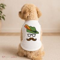 German Hat Mustache Costume Bavarian Oktoberfest Doggie Tank thumb 2