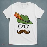 German Hat Mustache Costume Bavarian Oktoberfest T-Shirt thumb 5