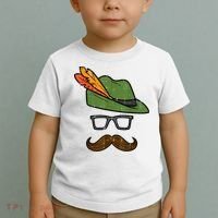 German Hat Mustache Costume Bavarian Oktoberfest Toddler T-Shirt thumb 2