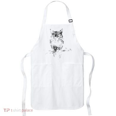 Great Horned Owl Distressed Design Apron