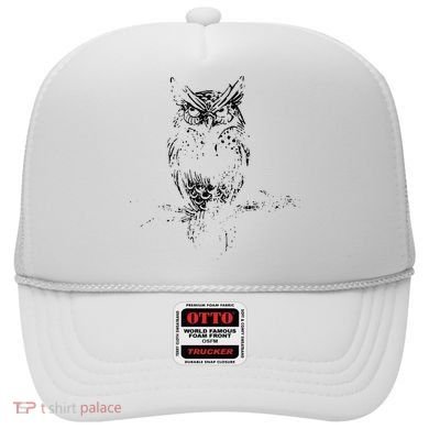 Great Horned Owl Distressed Design Hat