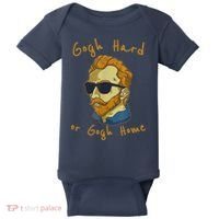 Gogh Hard Or Gogh Home Funny Vincent Van Gogh Baby Bodysuit thumb 0
