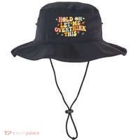 Groovy Hold On Let Me Overthink This Funny Mom Overthinking Bucket Hat thumb 0