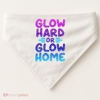 Glow Hard Or Glow Home Party USA-Made Doggie Bandana thumb 0