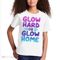 Glow Hard Or Glow Home Party Kids T-Shirt thumb 2
