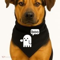 Ghost Boo Thumbs Down USA-Made Doggie Bandana thumb 1