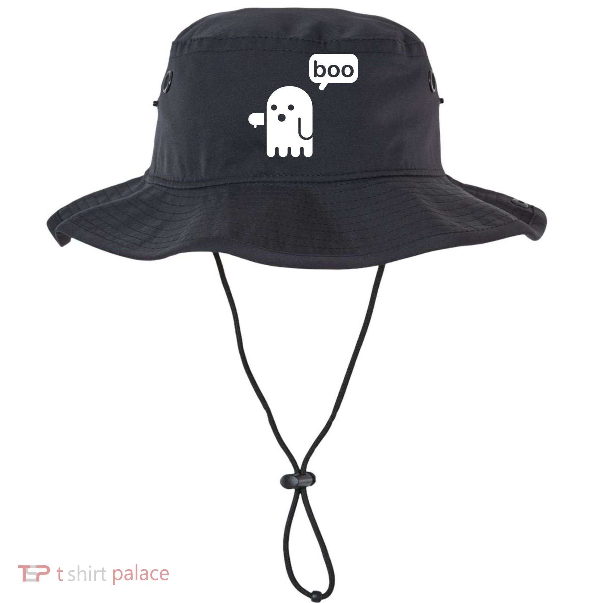 Ghost Boo Thumbs Down Bucket Hat