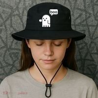 Ghost Boo Thumbs Down Bucket Hat thumb 3