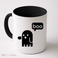 Ghost Boo Thumbs Down Coffee Mug thumb 0