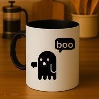 Ghost Boo Thumbs Down Coffee Mug thumb 4