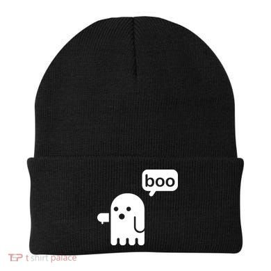 Ghost Boo Thumbs Down Beanie