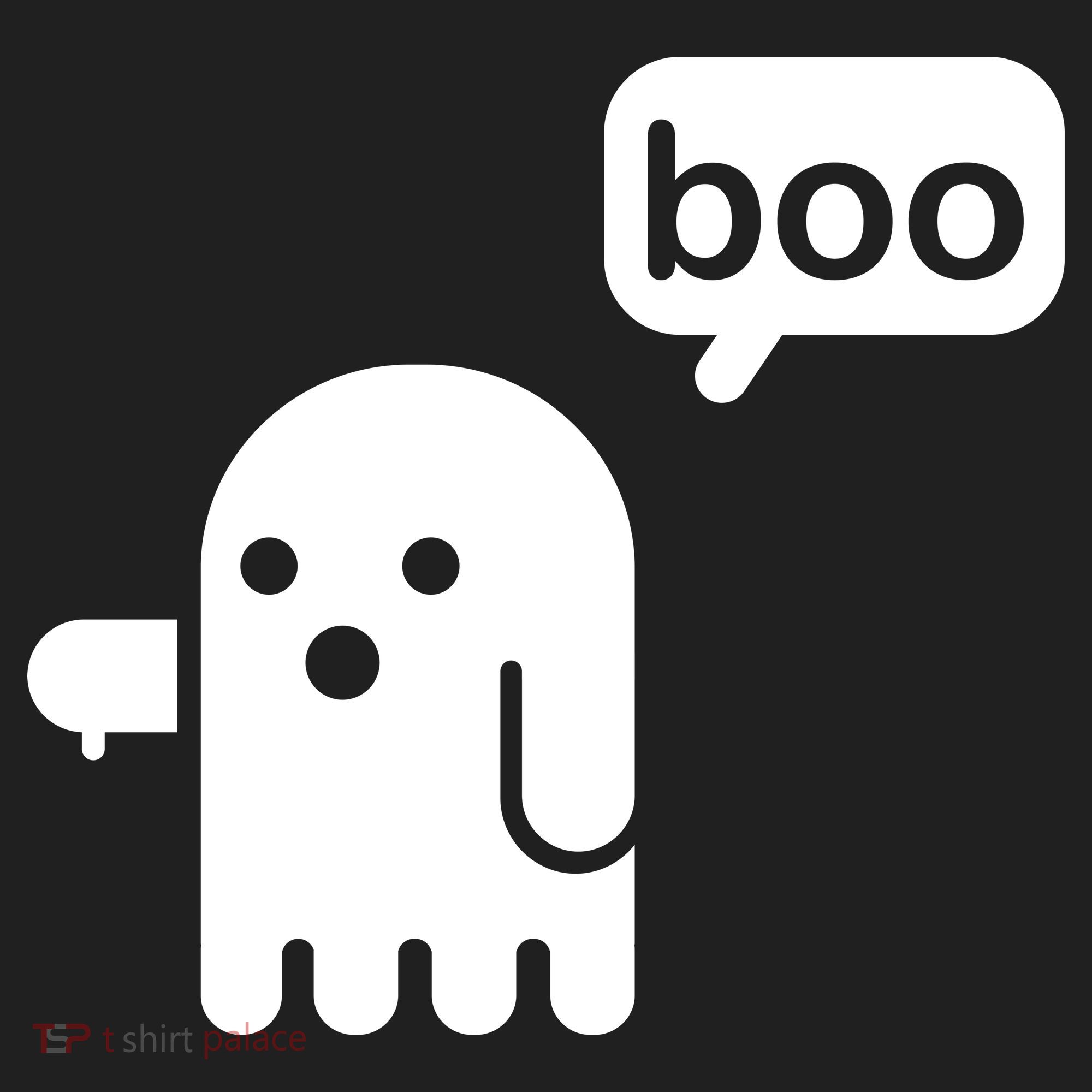 Ghost Boo Thumbs Down Golf Towel