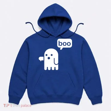 Ghost Boo Thumbs Down Hoodie