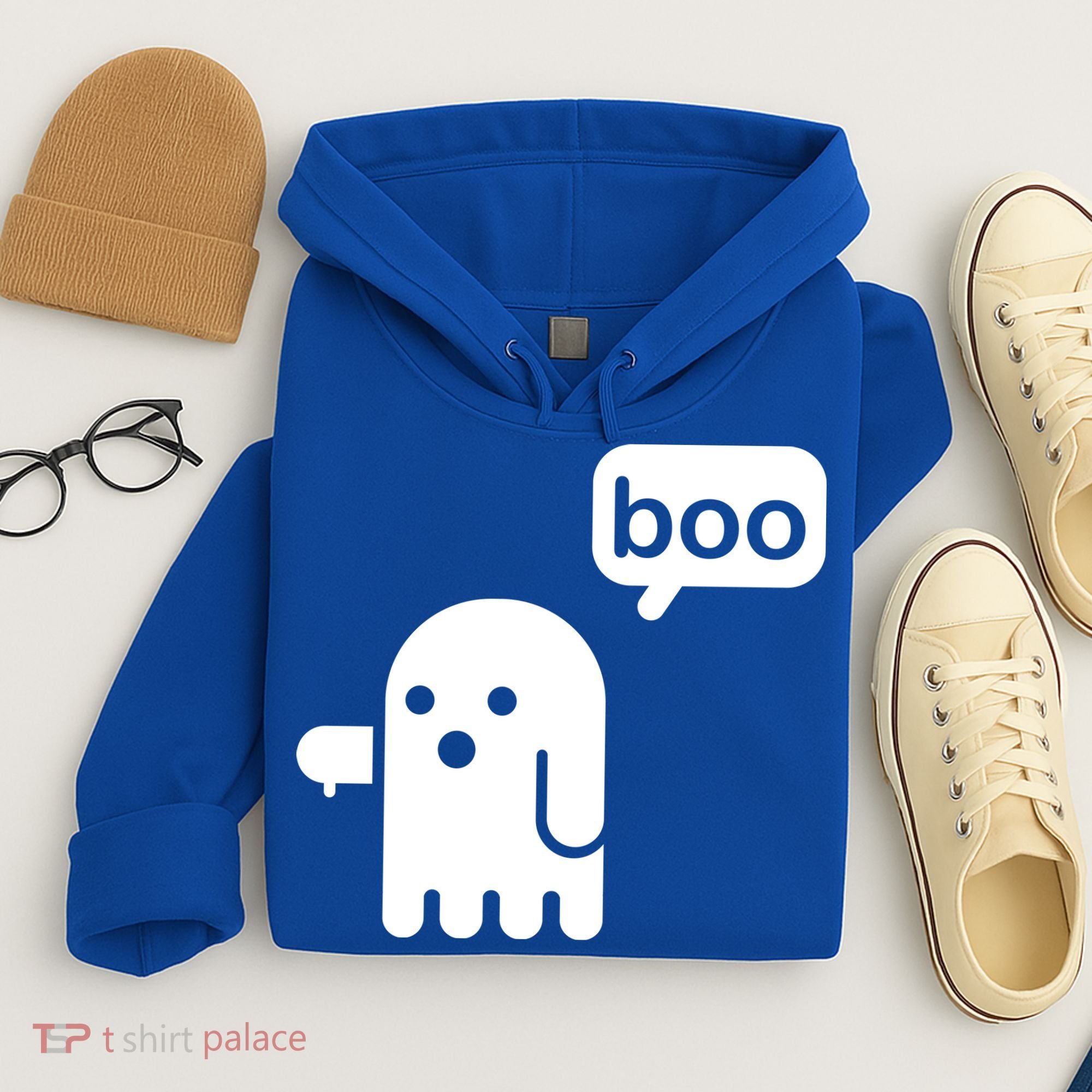 Ghost Boo Thumbs Down Hoodie