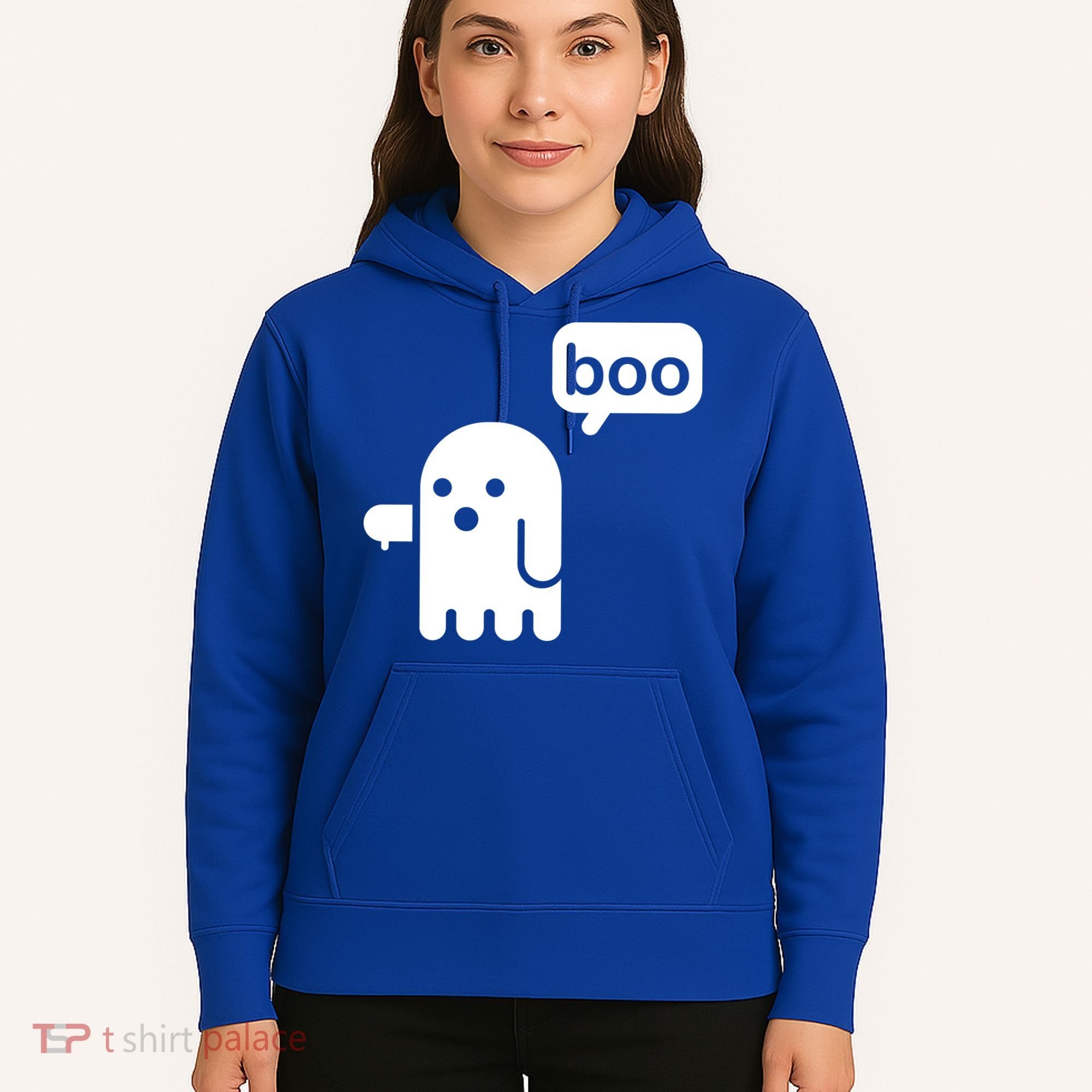 Ghost Boo Thumbs Down Hoodie