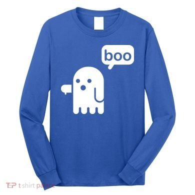 Ghost Boo Thumbs Down Long Sleeve Shirt