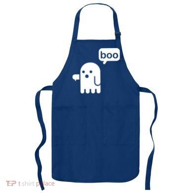 Ghost Boo Thumbs Down Apron